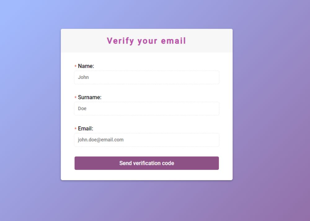 ESO Email Verification