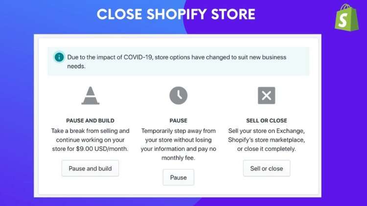 How to Cancel, Close or Pause Your Shopify Store